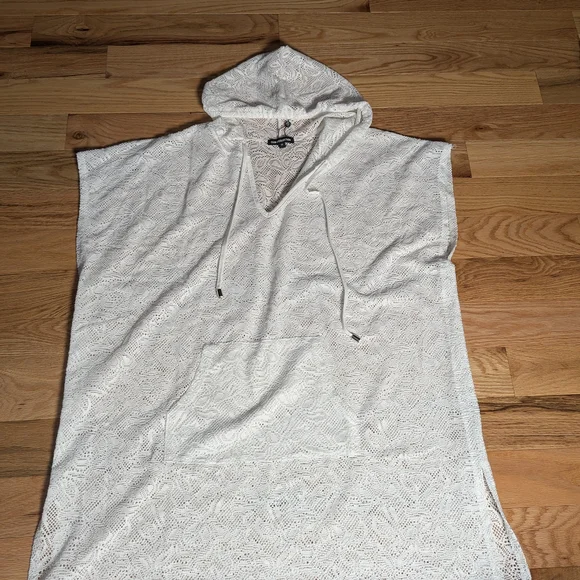 Club Z Collection Lace Hooded Poncho - Picture 2 of 8